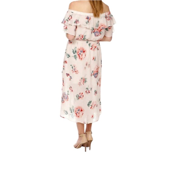 Lucky Brand | Off The Shoulder Boho Floral Dress | Multi - Picture 3 of 14
